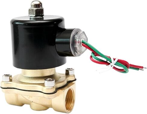 صمام الملف اللولبي النحاسي المغلق عادة 3/8 بوصة 220 فولت 24 فولت 12 فولت 24VAC 1 قطعة (NBR-SEAL_12VDC) in Saudi Arabia