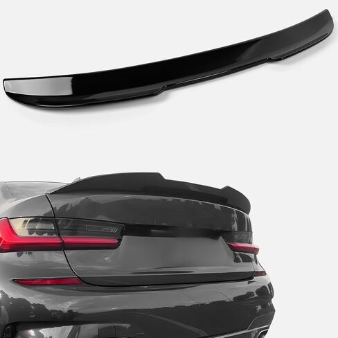 سبويلر خلفي مناسب لـ 2019-2025 BMW G20 & G80 M3 330i 330e M340i، PSM نمط الذيل الجذع والشفة الجناح مظهر رياضي أسود لامع in Kuwait