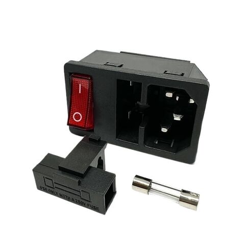 1 قطعة LZ-14-F15 3 دبابيس C14 AC مدخل وحدة مقبس الطاقة مع 10A 5X20mm الصمامات والأحمر 250 فولت LED الروك التبديل IJZHQKTK in Saudi Arabia