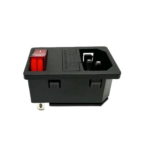 1 قطعة LZ-14-F15 3 دبابيس C14 AC مدخل وحدة مقبس الطاقة مع 10A 5X20mm الصمامات والأحمر 250 فولت LED الروك التبديل IJZHQKTK in Saudi Arabia