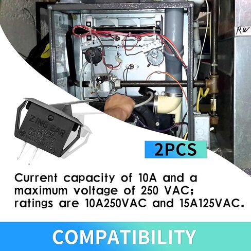2 قطعة مفتاح باب قفل الفرن متوافق مع Goodman 0130M00243 250VAC، بديل لأجزاء الموقد Amana B1370818، متوافق مع مفاتيح وأفران أبواب الموقد المختلفة in Saudi Arabia