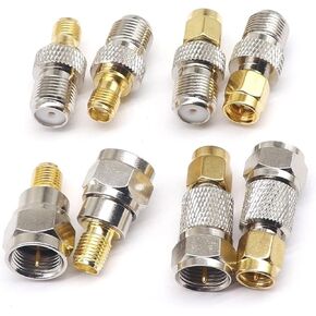 Connector RF Coaxial Coax Adapter F Type Female Jack to SMA Male Plug Straight F Connector to SMA Connector 1Pcs(F-SMA KJ) in Kuwait