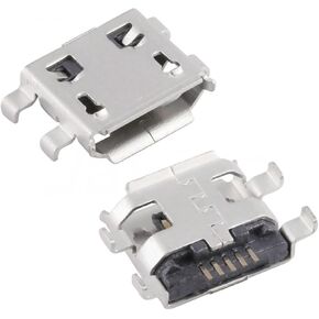 10Pcs Micro USB 5pin B Type 0.8mm Female Connector for Mobile Mini USB Jack Connector 5pin Charging Socket Four Feet Plug in Kuwait