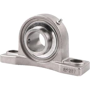 1PCS SUCP206 Stainless Steel Outer Spherical Bearing Belt Base Insert Bearings Waterproof Rustproof in Saudi Arabia