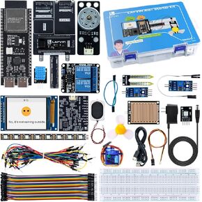 LAFVIN AIoT Starter Kit، ESP32-S3 AI Voice Control Kit Starter Kit، DHT11 مستشعر درجة الحرارة والرطوبة، مؤازرة، مرحل للمنزل الذكي ومشاريع IoT DIY in Kuwait
