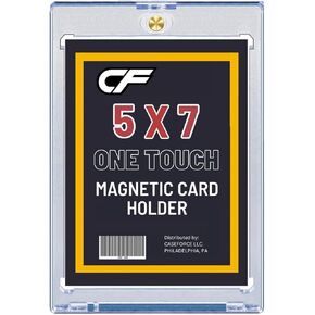 5" x 7" Magnetic Card Holder One Touch Case - For Post Cards, Photos Sports Memorabilia in Saudi Arabia