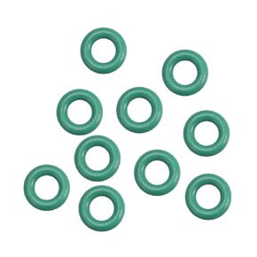 Fluorine Rubber O-Rings, 6mm OD 3mm ID 1.5mm Width FKM Seal Gasket for Machinery Plumbing, Green, Pack of 10 in Saudi Arabia