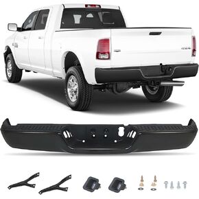 Rear Bumper Step Bumper Compatible with 2013-2018 Dodge Ram 2500 3500 w/Sensor, Chrome in Saudi Arabia