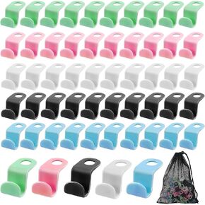 200 Pcs Hanger Hooks,Clothes Hanger Connector Hooks,Space Saving Hanger Hooks,Plastic Connectors Hooks for Clothes,Cascading Hanger Extenders for Closet Organizers,5 Colors in Saudi Arabia