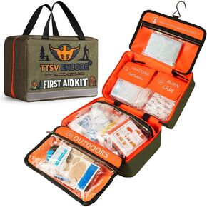 320 Piece First Aid Kit - Contains Premium Medical Supplies for Travel, Home, Office, Vehicle, Camping, Workplace & Outdoor in Kuwait
