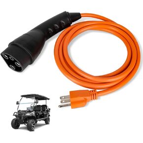 Charging Power Cord Compatible with Evolution ICON Golf Carts, 120V 3 Pin Golf Cart Charger Power Cord Replace OEM# 2.04.0620 ST-031016-PT (Plug and Play) in Saudi Arabia
