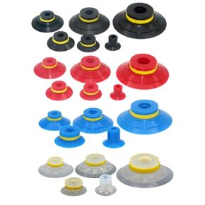 1Pc Robot arm Vacuum Silicone Suction Cup VF-15 20 25 30 40 50 Corrugated Thin Strong Silicone Suction Cup(VF-15 Blue) in Kuwait