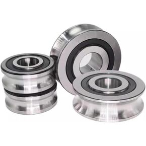 10 قطعة عجلة مختلطة للاستقامة فوق الخط مع محمل الأخدود U 6204 20X47X14MM بكرة U نوع الأخدود (U6204-4-1.5) in Kuwait