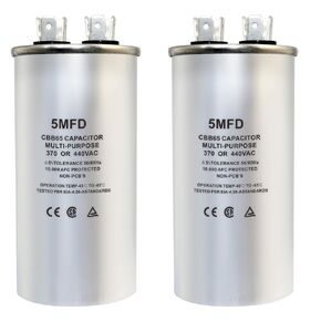 CBB65 Circular Run Capacitor, 450VAC 55 uf/MFD 50/60Hz Circular Start Capacitor - Very Suitable for Air Conditioning, Fan Capacitor, Etc. (55 uf, 2) in Saudi Arabia