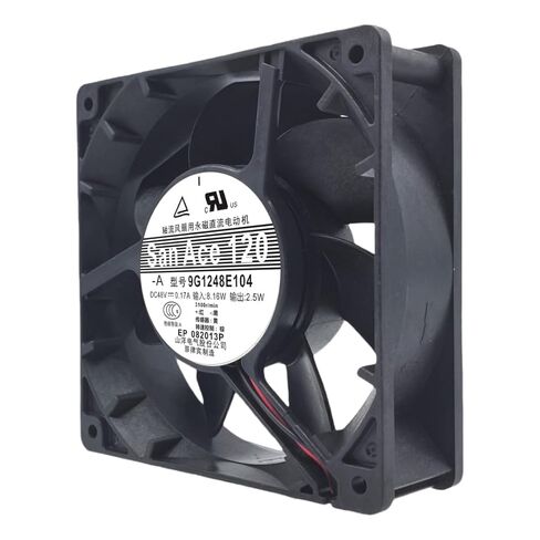 9G1248E104 DC48V 0.17A 8.16/2.5 واط 120 مللي متر 12 سنتيمتر 12038 2-سلك مروحة التبريد in Kuwait