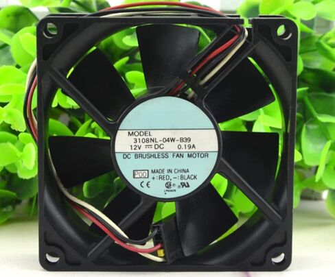ل 3108NL-04W-B39 12V 0.19A 80X80X20MM 3-سلك مروحة التبريد in Saudi Arabia