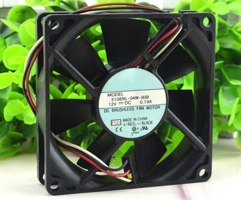 ل 3108NL-04W-B39 12V 0.19A 80X80X20MM 3-سلك مروحة التبريد in Saudi Arabia