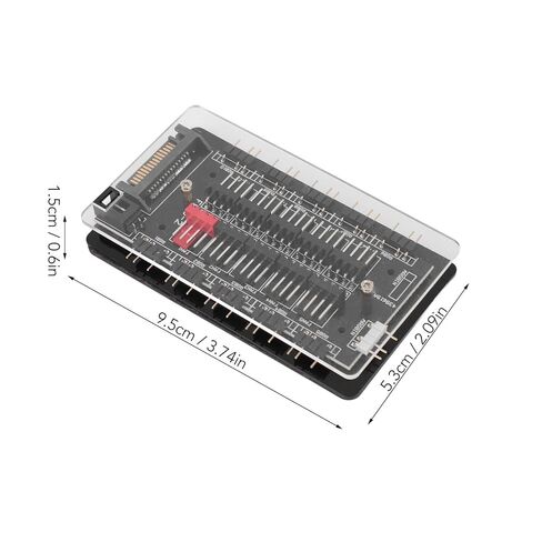 محور فاصل مروحة مغناطيسي 2 في 1 ARGB PWM، 5V 3PIN ARGB 13 منفذ، 12V 4PIN PWM 10 منفذ، مصدر طاقة ATA التسلسلي، محور كابل تمديد مروحة تبريد هيكل وحدة المعالجة المركزية PC in Saudi Arabia