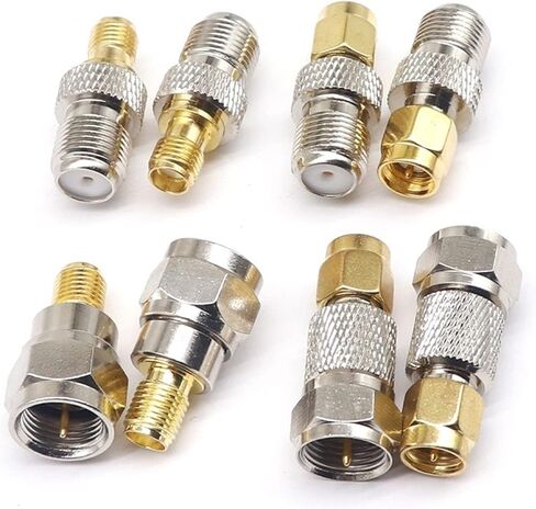 Connector RF Coaxial Coax Adapter F Type Female Jack to SMA Male Plug Straight F Connector to SMA Connector 1Pcs(F-SMA KJ) in Kuwait
