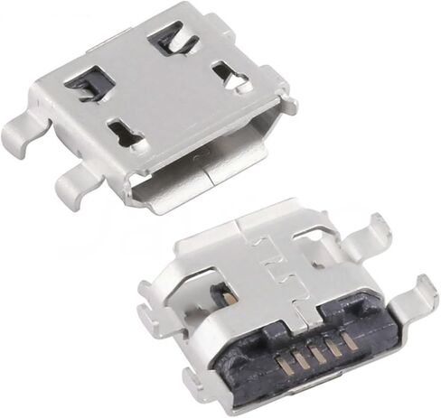 10Pcs Micro USB 5pin B Type 0.8mm Female Connector for Mobile Mini USB Jack Connector 5pin Charging Socket Four Feet Plug in Kuwait