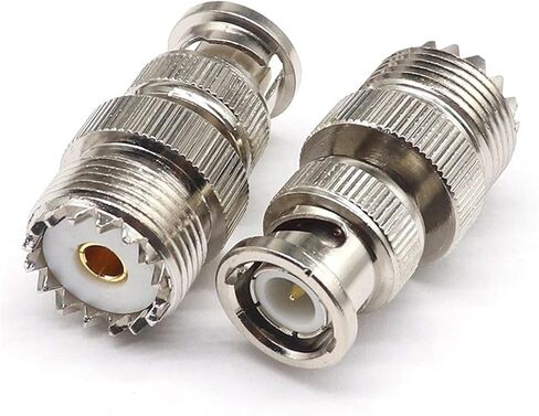 B N C Male to SO239 U H F Female B N C Male to U H F Female Walkie-Talkie Adapter All Copper 1Pcs in Kuwait