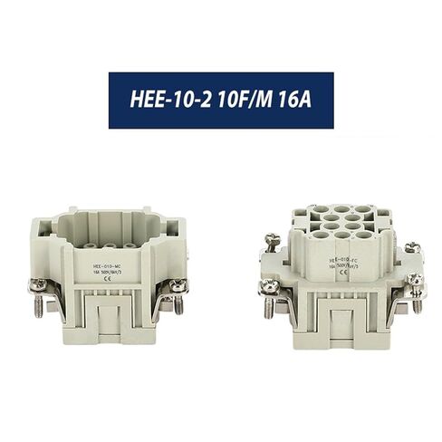 HEE-10 HEE-18 HEE-32 HDC 16A مدخل علوي بإبزيم مزدوج 10 نوى 18 دبوس موصل عالي التحمل 1 قطعة (18 مدخل جانبي أساسي) in Kuwait