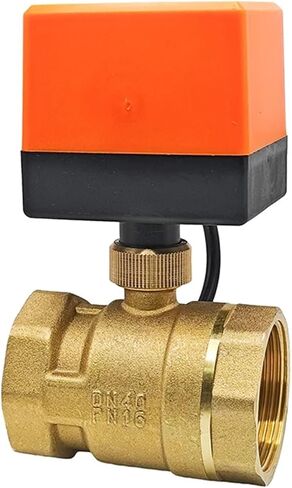 1/2 3/4 1 1-1/4 1-1/2 2 Inch Electric Ball Valve Brass Solenoid Valves Two-Way AC220V DC24V DC12V 1Pcs(1/2",24VAC) in Saudi Arabia