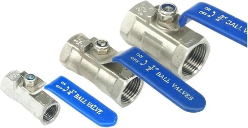 1 Pcs 1/4" 3/8" 1/2" 3/4" 1" 1-1/4" 1-1/2" 2" Internal Thread 304 Stainless Steel 1 Piece Reduced Diameter Ball Valve 1.6Mpa(ND50) in Saudi Arabia