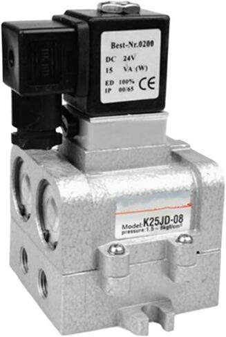هوائي اتجاهي الملف اللولبي صمام K25JD-08 K25JD-10 K25JD-15 AC220V DC24V (K25JD-10، DC24V) in Kuwait