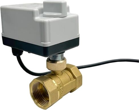 DN15 DN20 DN25 DN50 Brass Motorized Ball Valve 220V 12V 24V 3-Wire 2-Control Electric Actuators With Manual Switch 1Pcs(DN40,12VDC_3 WAY) in Saudi Arabia