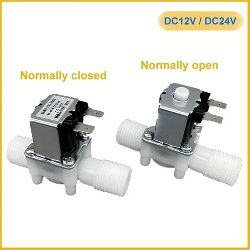 12V 24V 110V 220V Normally Closed Solenoid Valve External Thread 0.02-0.8mpa Pressure 1/2 Inch 1Pcs(3/4",12V_NORMALLY CLOSED) in Saudi Arabia
