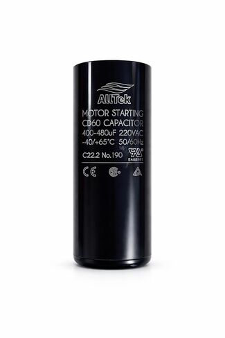 مكثف بدء تشغيل المحرك D60 400-480 فائق التوهج MFD 220-250 VAC لضاغط التيار المتردد ومحركات ضاغط الهواء، غطاء بدء التحليل الكهربائي، بديل عالي التحمل لأنظمة المضخات الحرارية HVAC in Kuwait