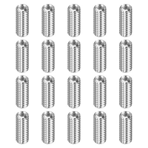 HARFINGTON 20pcs Thread Repair Inserts M6 x 1 Male to M3 x 0.5 Female Thread 6mm Long Stainless Steel Reducing Nuts Metric Self Tapping Sleeves Threaded Reducer Industrial Fasteners in Saudi Arabia