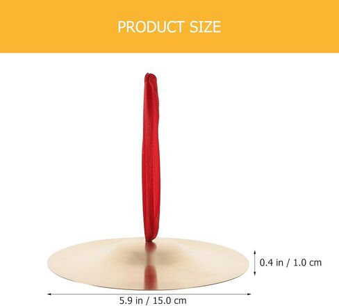 NUOBESTY Finger Cymbals Pair 5.90 Inch Copper Handheld Cymbals for Kids Music Training Belly Dancing Portable Percussion Instrument in Saudi Arabia