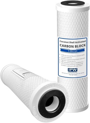 IPW Industries Inc Set of 4 Compatible for Water Filter GE GXWH04F, GXWH20F, GXWH20S & GXRM10 Multi-Pack, Carbon Block Replacement Cartridge in Saudi Arabia