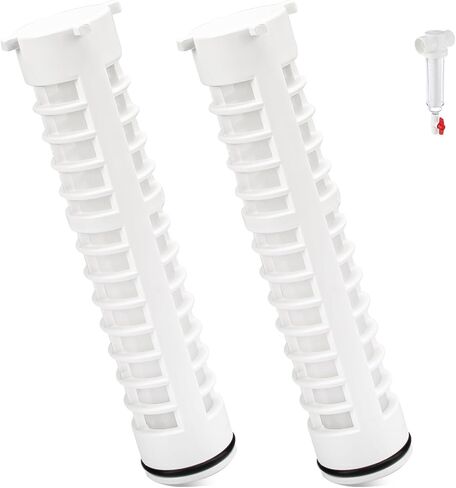 1-1/2 Inch 60 Mesh Spin Down Filters for Rusco Vu Flow Sediment Filter Sprinkler Water Filter Well Pump Spindown Screen Irrigation Filters 8" Long - 2 Pack (FS-1-1-2-60) in Saudi Arabia