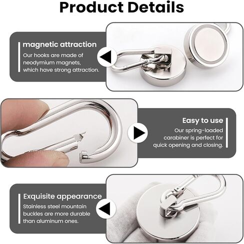 2 PCS Heavy Duty Storage Hooks, Outdoor Hooks for Hanging for Home, Refrigerator or Travel in Saudi Arabia