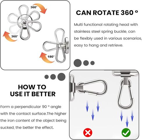 2 PCS Heavy Duty Storage Hooks, Outdoor Hooks for Hanging for Home, Refrigerator or Travel in Saudi Arabia