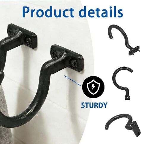 2 Billiard Bridge Hooks with 4 Mounting Screws, Suitable for Ball Hooks on Billiard Table Boards, Used to Store Ball Rack Hook for Billiard Table Accessory Bridge Rods, Also Suitable for Daily Use in Saudi Arabia