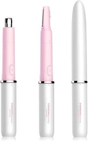 TOUCHBeauty Hair Trimmer for Face Eyebrow Nose Ear Body Hair Trimming, All in ONE Hair Remover for Women & Men Dual Blades Shaver Battery Powered TB-1458 in Saudi Arabia