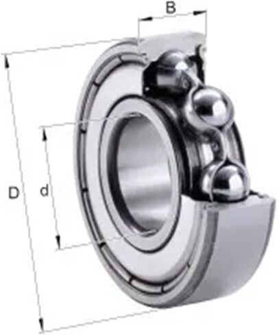 50 قطعة تحمل 608 608Z 608ZZ 8x22x7 محمية مصغرة الكرات محمل كروي صغير in Kuwait