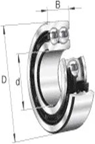 1 قطعة 3209A-2RS1TN9 3209 3209A 5209 45x85x30.2 3209-BD-XL-2HRS 3056209 3209B الزاوي الاتصال الكرات in Kuwait