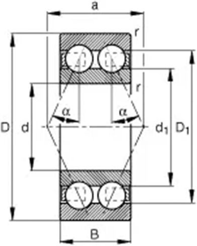 1 قطعة 3209A-2RS1TN9 3209 3209A 5209 45x85x30.2 3209-BD-XL-2HRS 3056209 3209B الزاوي الاتصال الكرات in Kuwait