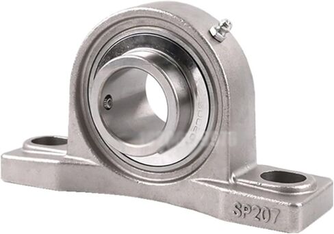 1PCS SUCP206 Stainless Steel Outer Spherical Bearing Belt Base Insert Bearings Waterproof Rustproof in Saudi Arabia