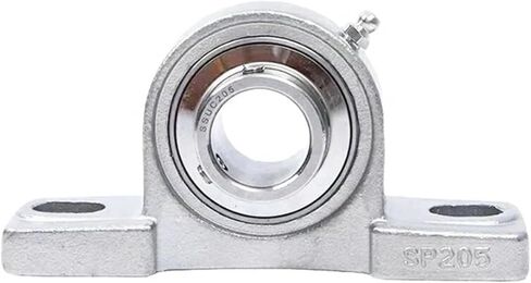 1PCS SUCP206 Stainless Steel Outer Spherical Bearing Belt Base Insert Bearings Waterproof Rustproof in Saudi Arabia