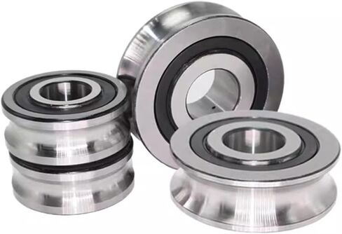 10 قطعة عجلة مختلطة للاستقامة فوق الخط مع محمل الأخدود U 6203 15X35X11MM بكرة U نوع الأخدود (U6203-3-1) in Kuwait