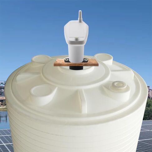 Wireless Ultrasonic Level , Water Tank Liquid Level Meter with LCD Bar Graph and Temperature Sensor, with High Low Alarm, for Indoor Outdoor Water Tank Monitoring in Saudi Arabia