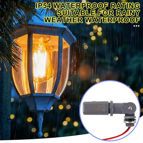 Photocell Sensor for Outdoor Lights, 120-277VAC 50/60 Hz IP54 Waterproof Dusk to Dawn Sensor Photoelectric Switch for Yard Parking Lot Street Landscape Lighting in Saudi Arabia