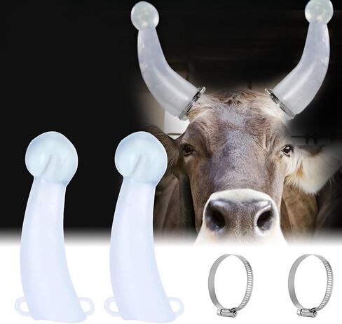 Goat Horn Covers, Silicone Cow Horn Protector Goat Shelter Anti Fight Farm Accessory for Caws Cattles Goats With Round Cornered in Saudi Arabia