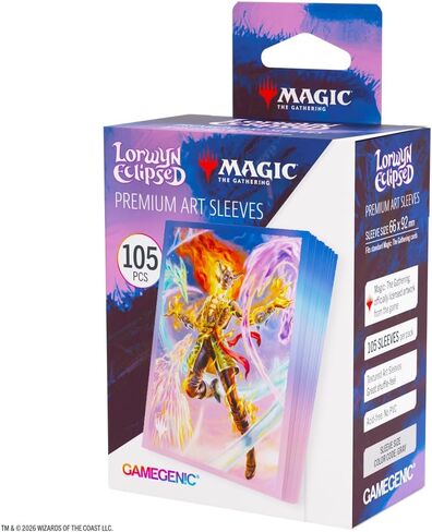 Gamegenic Magic: The Gathering Lorwyn Eclipsed Premium Art Sleeves - Ashling, The Limitless Design, 105 Textured Matte Sleeves, Smooth Shuffle & Card Protection, Full-Color, Acid-Free, PVC-Free in Saudi Arabia